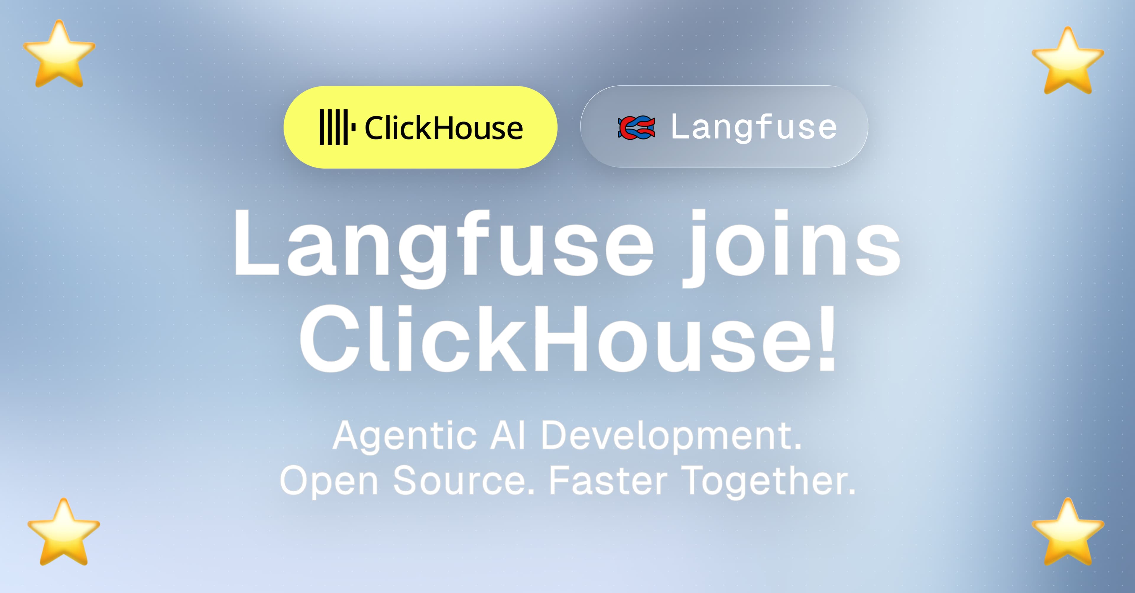 langfuse ClickHouse Langfuse joins ClickHouse Our goal continues to be building the best LLM engineering platform Read story
